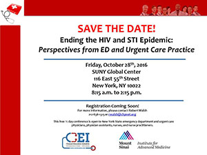 Ending the HIV and STI Epidemic: Perspectives from ED and Urgent Care Practice
