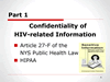 HIV/AIDS Confidentiality Law Overview