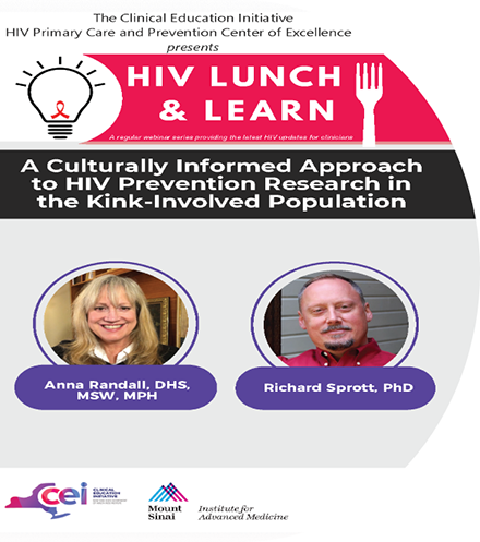 HIV Lunch and Learn: A Culturally Informed Approach to HIV Prevention Research in the Kink-Involved Population