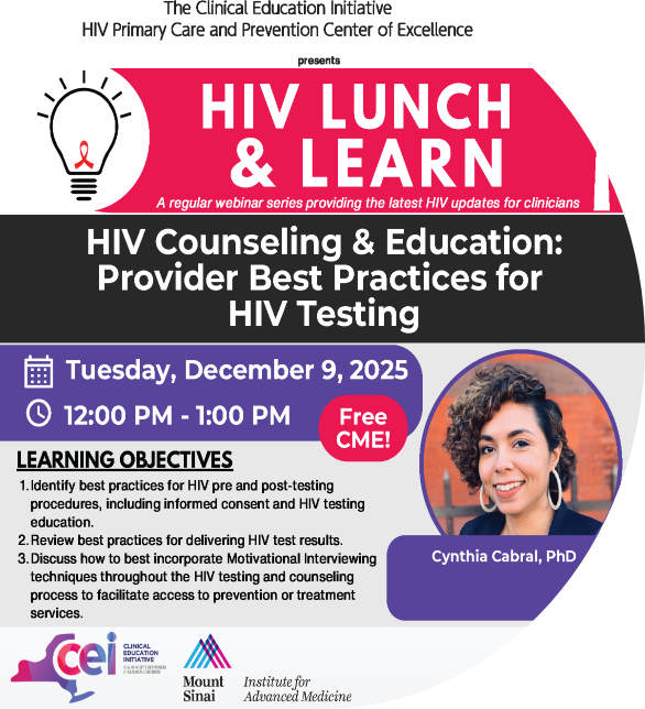 HIV Counseling and Education: Provider Best Practices for HIV Prevention