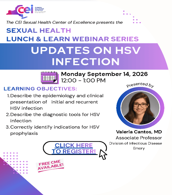 Sexual Health Lunch & Learn Series: Updates on HSV Infection