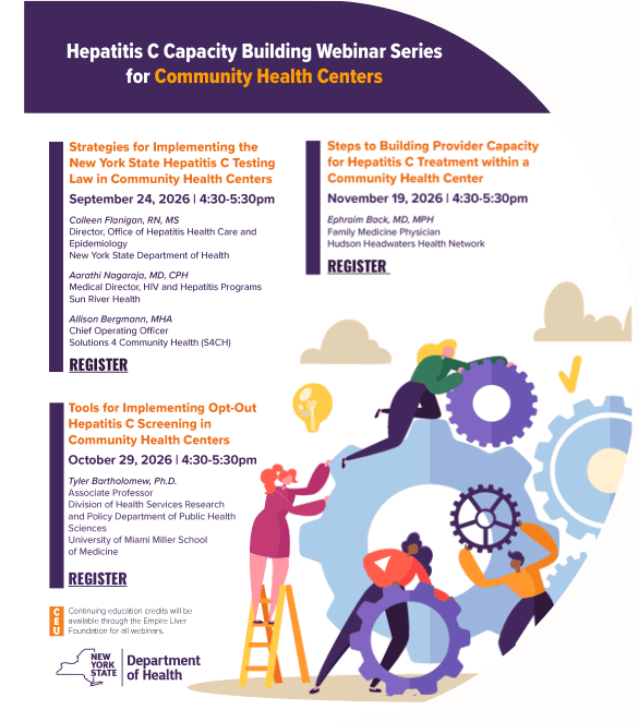 Hepatitis C Training Series: Strategies for Implementing the NYS Hepatitis C Testing Law in Community Health Centers