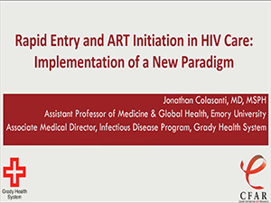 ACTHIV 2017 - Rapid Entry and ART Initiation in HIV Care: Implementation of a New Paradigm