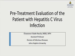 ACTHIV 2017 - Pre-Treatment Evaluation of the Patient with Hepatitis C Virus Infection