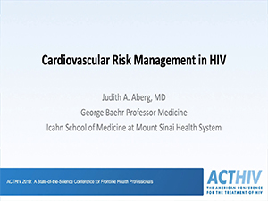 Best of ACTHIV: Cardiovascular Risk Management in HIV