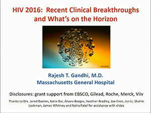ACTHIV 2016 Conference - Recent Clinical Breakthroughs and What's on the Horizon